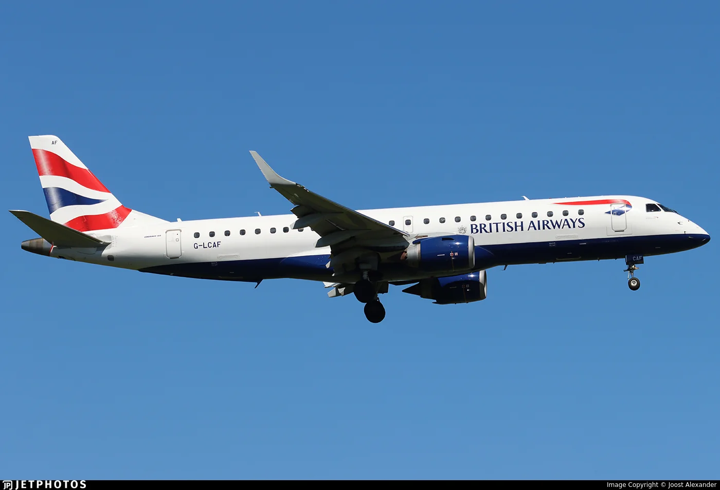 BA CityFlyer G-LCAF E190