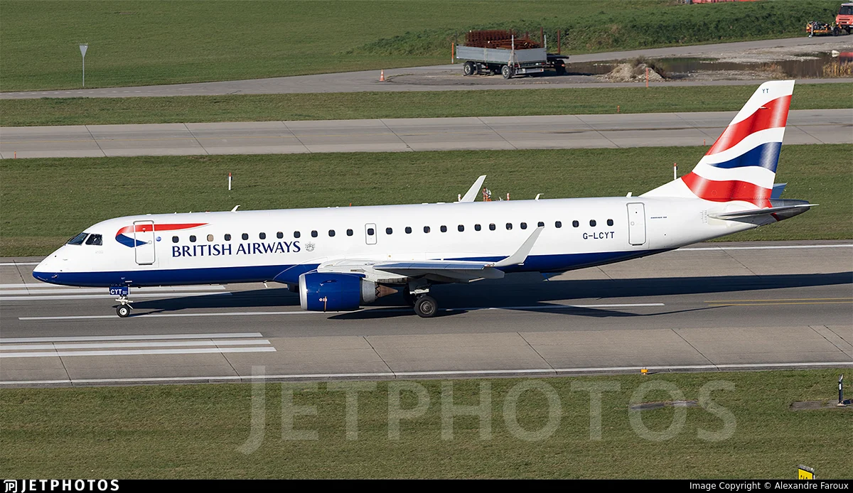 BA CityFlyer G-LCYT E190