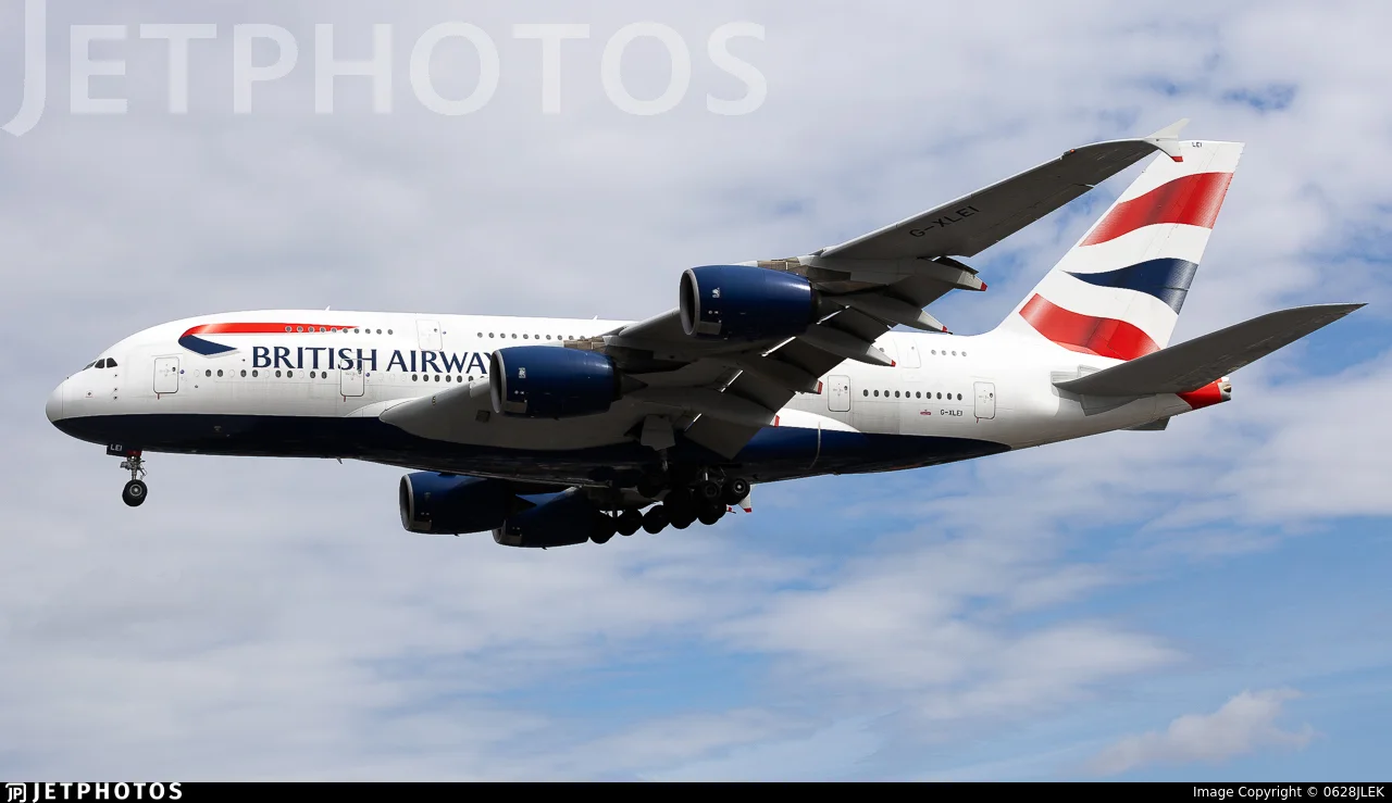 British Airways G-XLEI A388