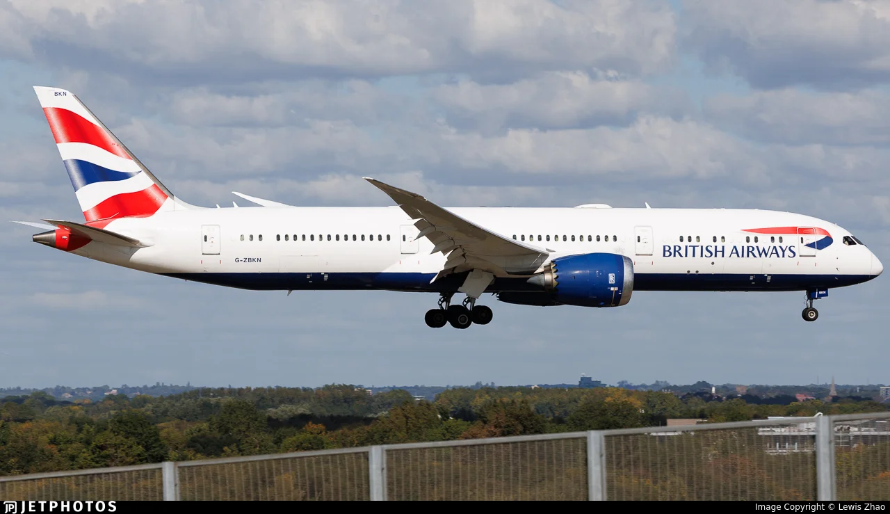 British Airways G-ZBKN B789