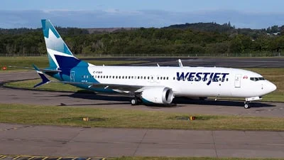 WestJet Airlines C-FIBA Boeing 737-8 MAX