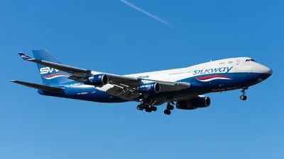 Silk Way West Airlines 4K-SW800 Boeing 747-4R7F(SCD)