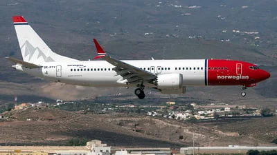 Norwegian SE-RTY Boeing 737-8 MAX