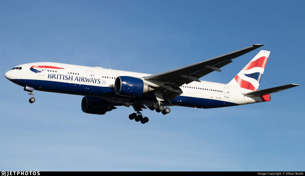 British Airways G-VIIA B772